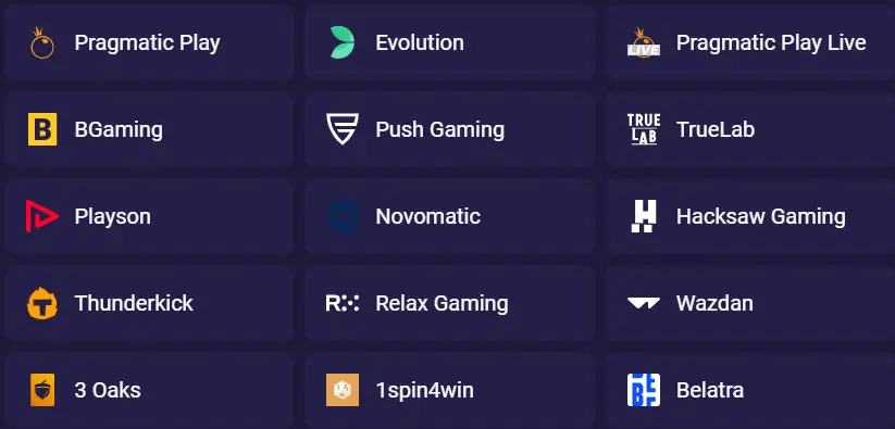 Spirit Casino Providers